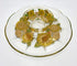 Georges Briard 22K Gold "Sunflowers" Chip & Dip Crystal Platter