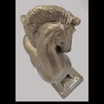 Jaru California Ceramic Greek Revival Roman Stallion Horse Sculpture Circa 1970s