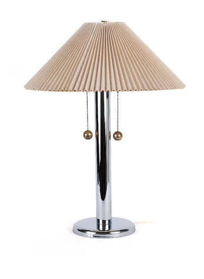 Sonneman for Kovacs Chrome Brass Modernist Table Lamp &