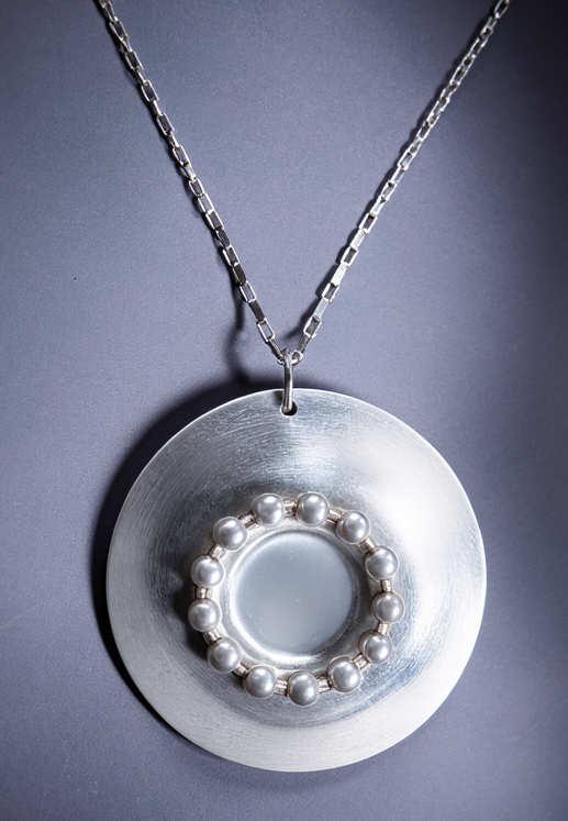Rare Owe Johansson Sweden Finland Sterling XL Statement Necklace 1960/70s