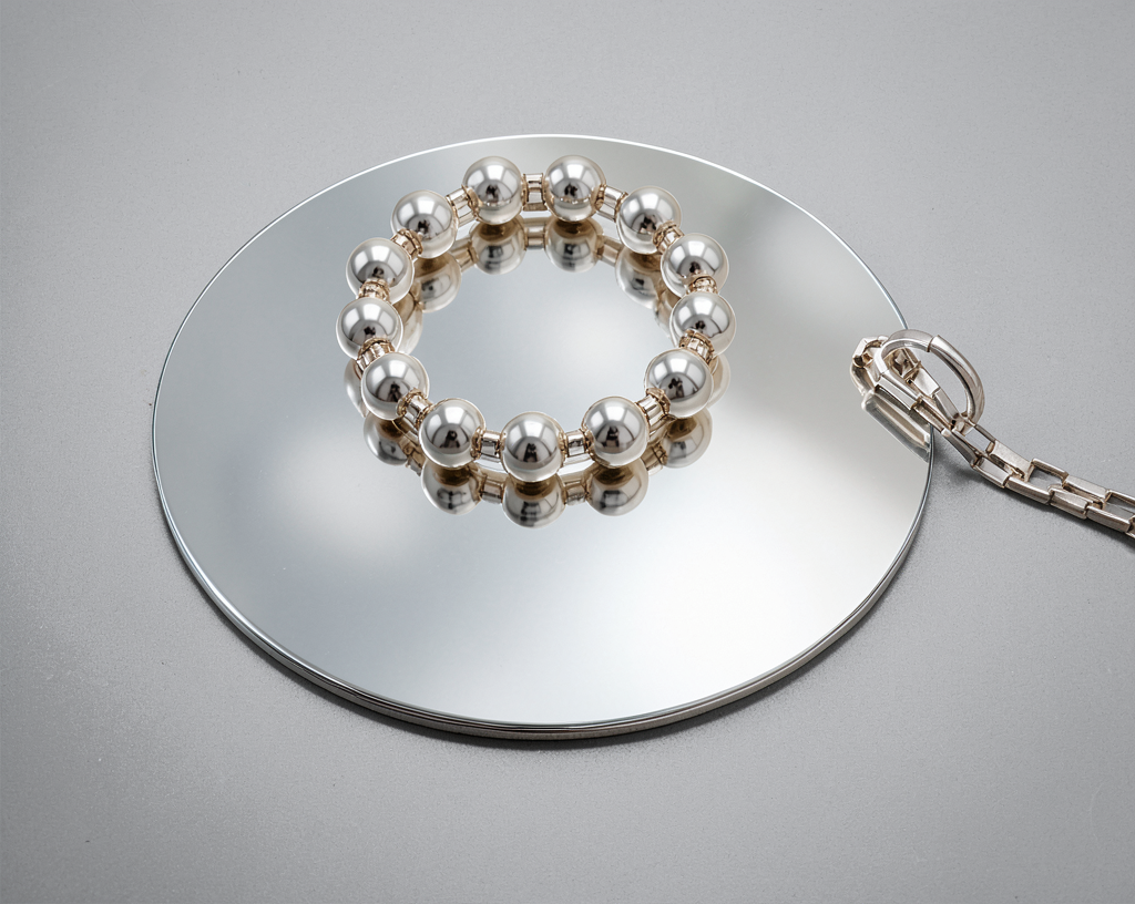 Rare Owe Johansson Sweden Finland Sterling XL Statement Necklace 1960/70s