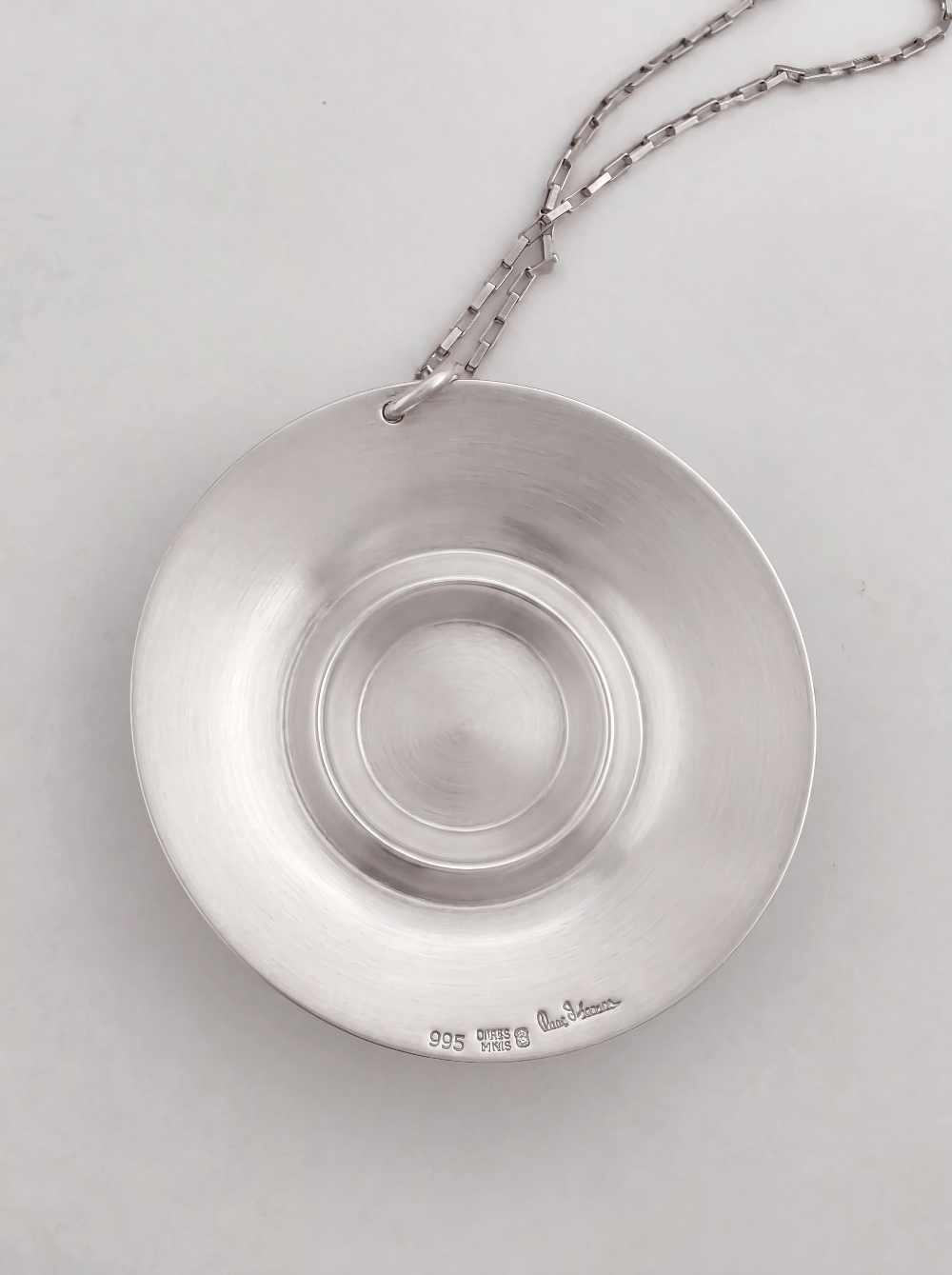 Rare Owe Johansson Sweden Finland Sterling XL Statement Necklace 1960/70s