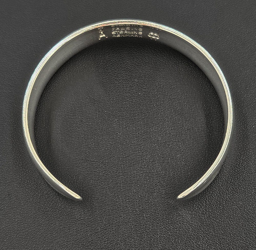 A Fausing Denmark Jewelry Denmark Ove Wendt for Age Fausing Sterling Silver Cuff Bracelet C. Early 1980s