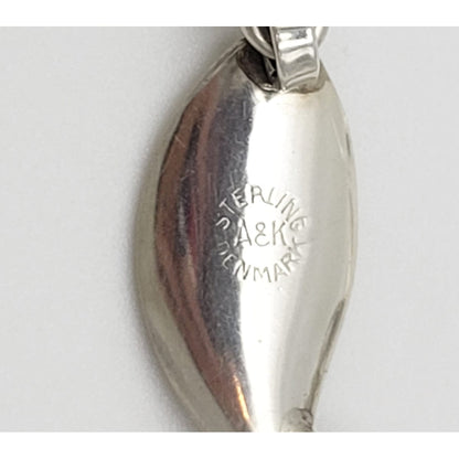 A &amp; K Denmark Jewelry Aarre Krogh Denmark Sterling Modernist Earrings 1960s