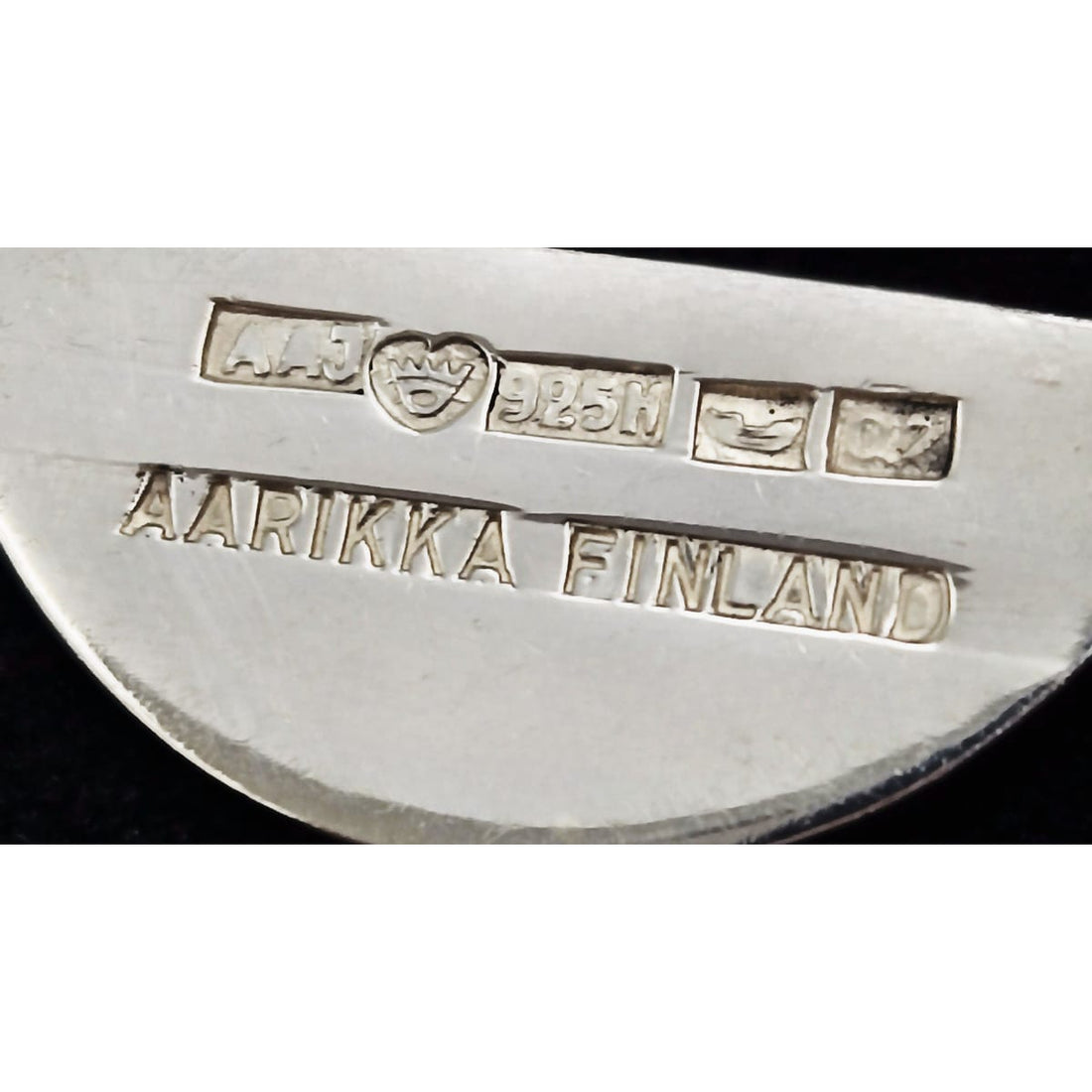 Aarikka Jewelry Paola Suhonen Aarikka Finland Sterling Silver Modernist Bracelet Circa 1964