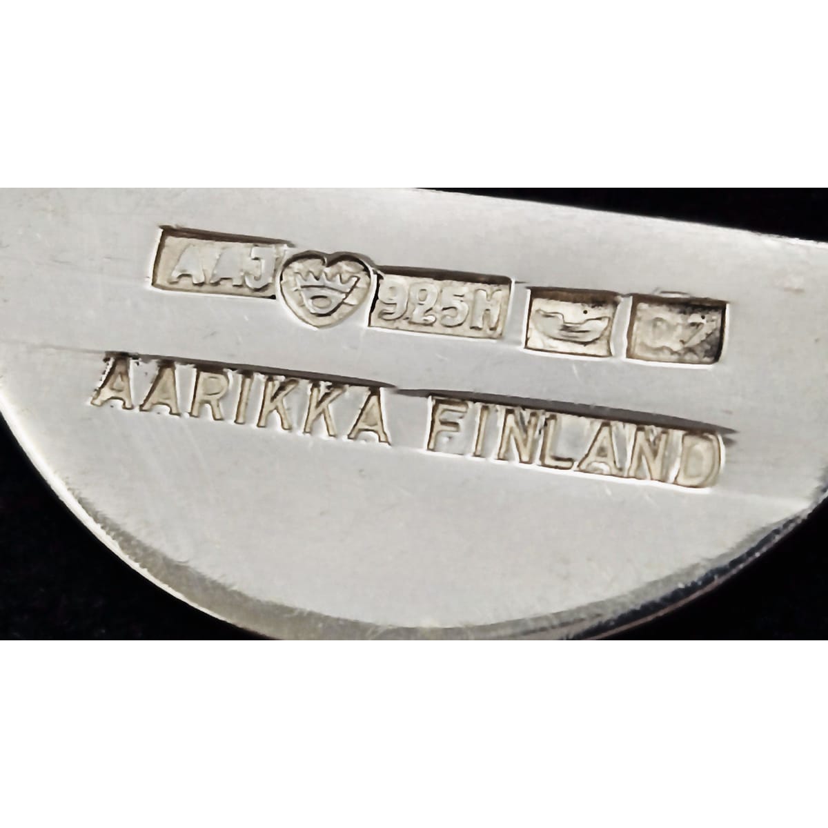 Aarikka Jewelry Paola Suhonen Aarikka Finland Sterling Silver Modernist Bracelet Circa 1964