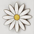 Aksel Holmsen Jewelry Aksel Holmsen Norway Sterling & Enamel Daisy Flower Brooch 1950&