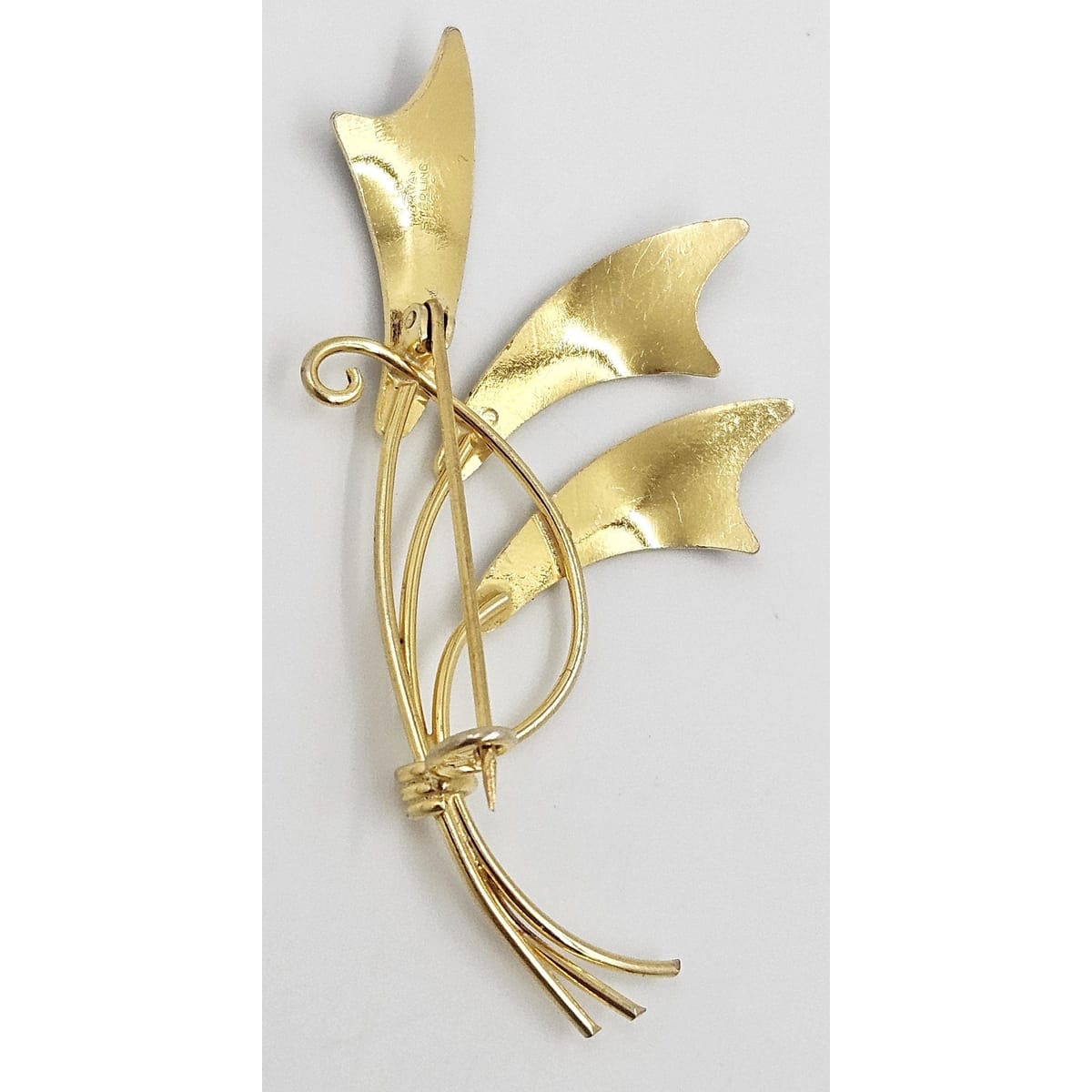 Albert Scharning Jewelry Albert Scharning Norway Sterling &amp; Enamel Large Modernist Brooch 1930-40s