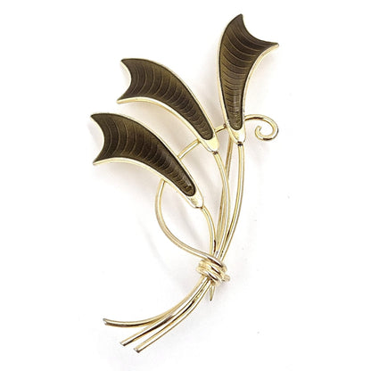 Albert Scharning Jewelry Albert Scharning Norway Sterling &amp; Enamel Large Modernist Brooch 1930-40s