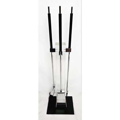 Albrizzi Fireplace Tools MCM Albrizzi Italy Lucite Chrome Fireplace Tools