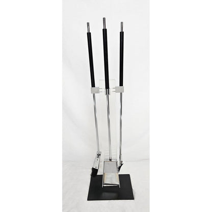 Albrizzi Fireplace Tools MCM Albrizzi Italy Lucite Chrome Fireplace Tools
