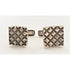 Allan Adler Jewelry Designer Allan Adler Sterling Silver Modernist Cross Hatch Cufflinks Circa 1950&