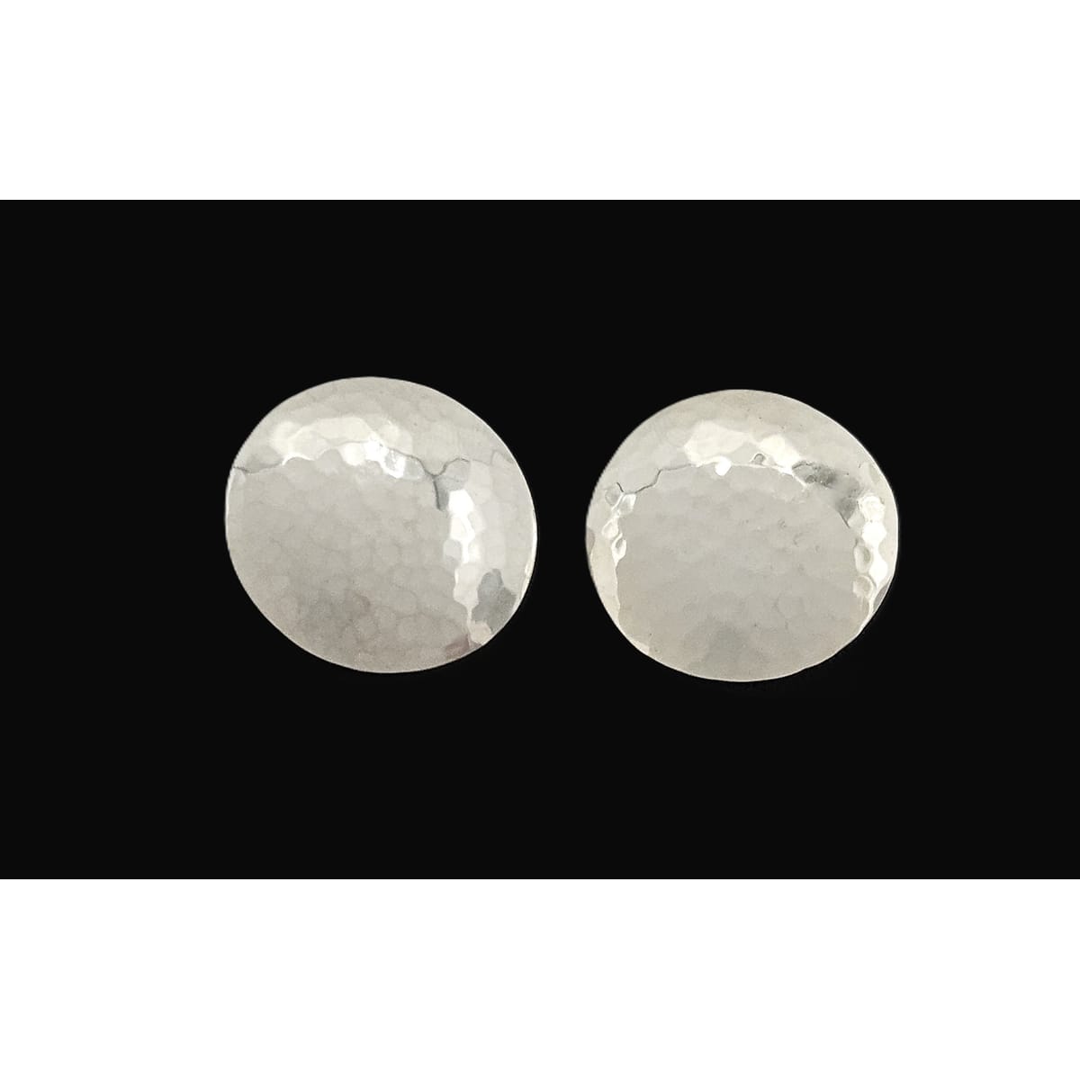Allan Adler Jewelry RARE Allan Adler Sterling Silver Modernist Textured Disc Earrings Circa 1950&
