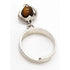 Alton Sweden Jewelry RARE Alton Sweden Sterling & Agate Modernist Heart Charm Dangle Ring 1949