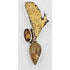 Amy Kahn Russell Jewelry Amy Kahn Russell Sterling Gold Drusy Reticulated Quartz Citrine Brooch Pendant