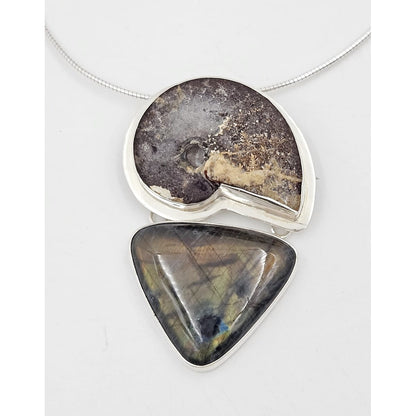 Amy Kahn Russell Jewelry Designer Amy Kahn Russell Sterling Silver Large Pendant Necklace