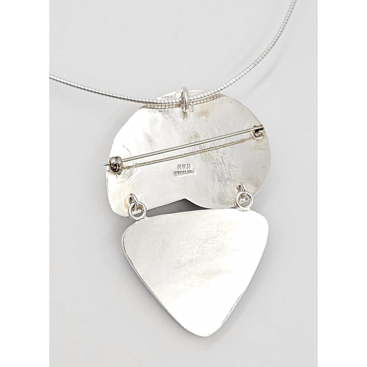 Amy Kahn Russell Jewelry Designer Amy Kahn Russell Sterling Silver Large Pendant Necklace