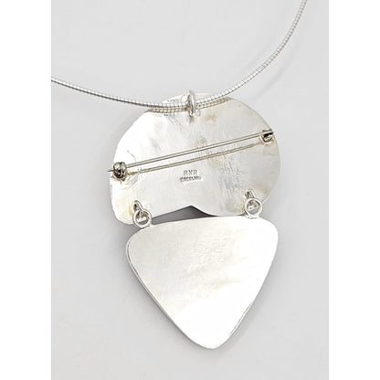 Amy Kahn Russell Jewelry Designer Amy Kahn Russell Sterling Silver Large Pendant Necklace