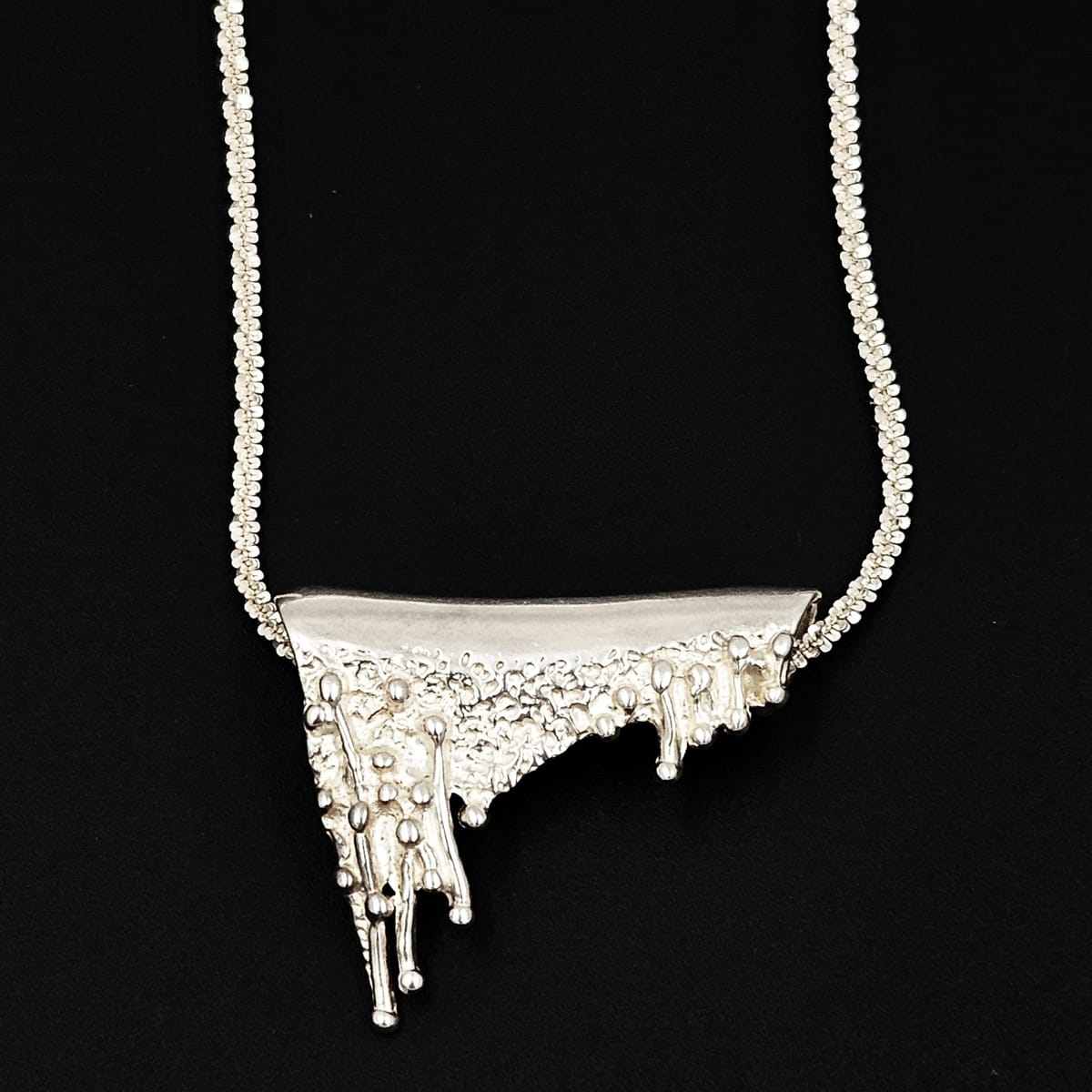 ANA Jewelry Designer ANA Sterling Silver Melting Pendant Necklace