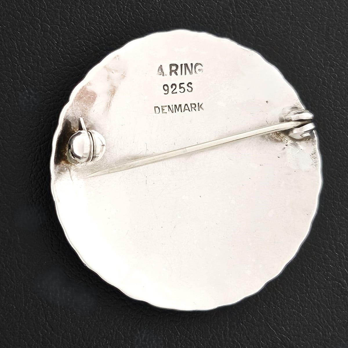 Anders Ring Denmark Jewelry Rare Anders Ring Denmark Art Deco Sterling Heart Stamped Brooch Circa 1930&