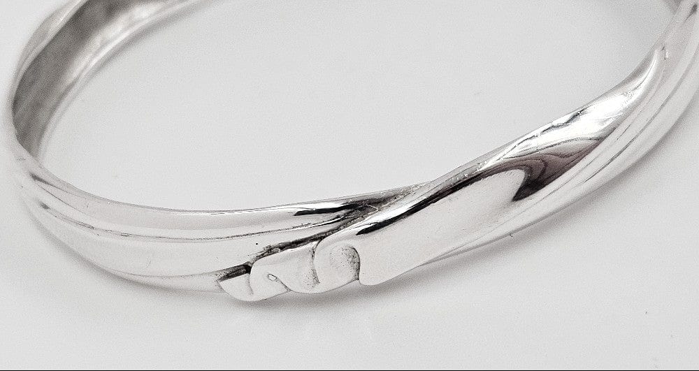 Angela Cummings Jewelry Designer Angela Cummings Sterling Modernist Bangle Bracelet Circa 1986