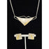 Ann Grundler Jewelry Rare Ann Grundler Sterling 24k Gold Abstract Modernist Necklace Earrings Set
