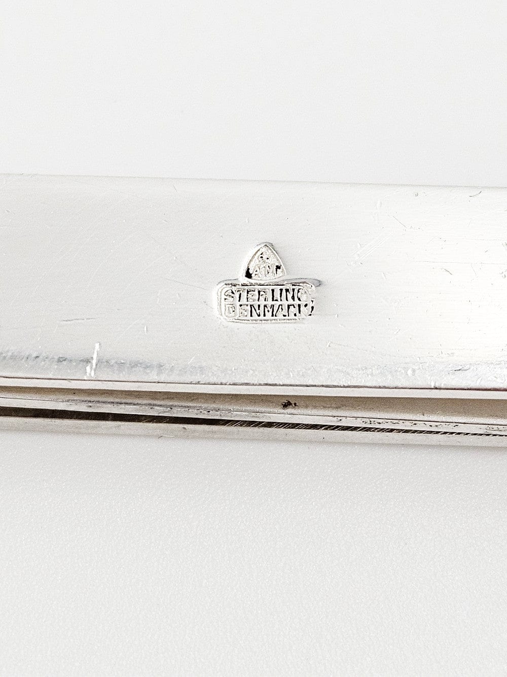 Anton Michelsen Jewelry Danish Designer Anton Michelsen Sterling Silver Tie Money Clip 1950s