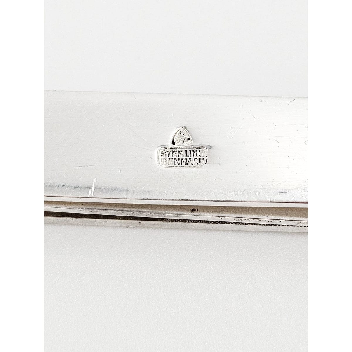 Anton Michelsen Jewelry Danish Designer Anton Michelsen Sterling Silver Tie Money Clip 1950s
