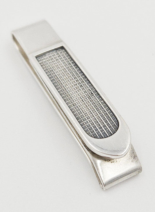 Anton Michelsen Jewelry Danish Designer Anton Michelsen Sterling Silver Tie Money Clip 1950s