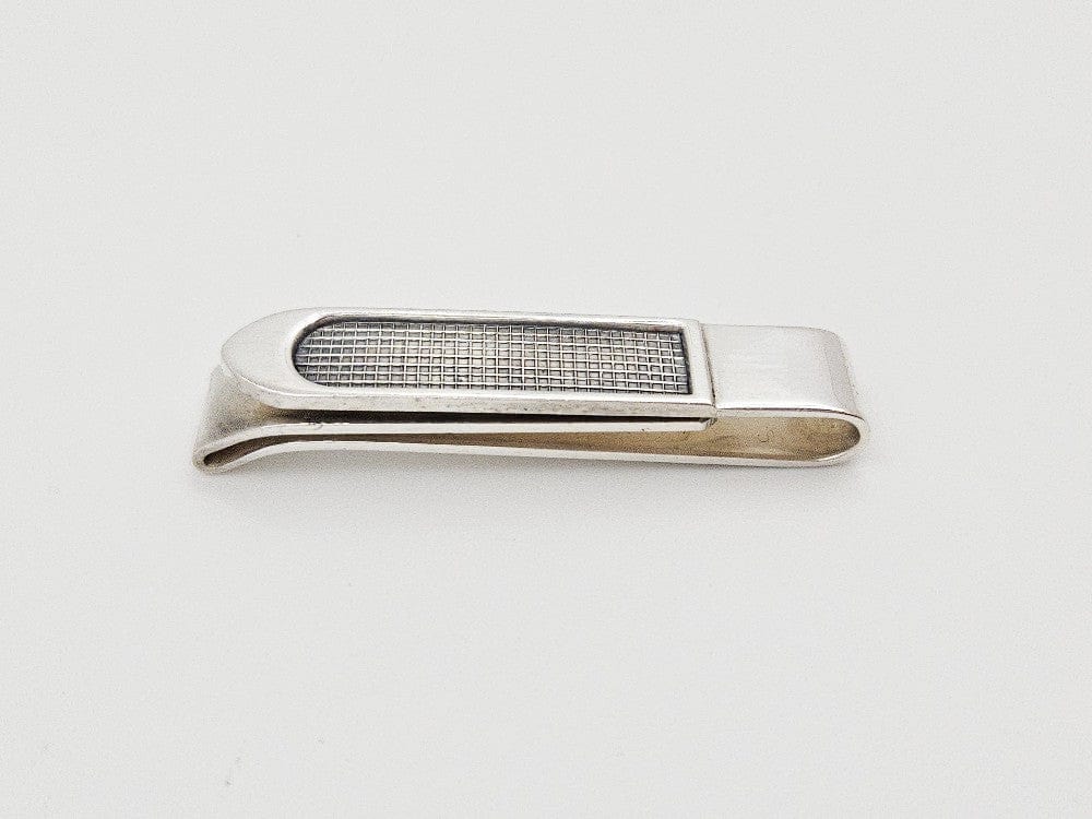 Anton Michelsen Jewelry Danish Designer Anton Michelsen Sterling Silver Tie Money Clip 1950s