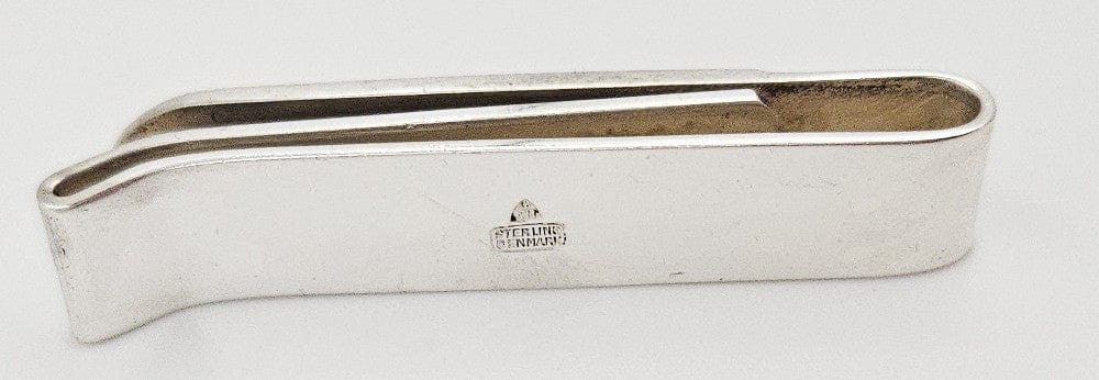 Anton Michelsen Jewelry Danish Designer Anton Michelsen Sterling Silver Tie Money Clip 1950s