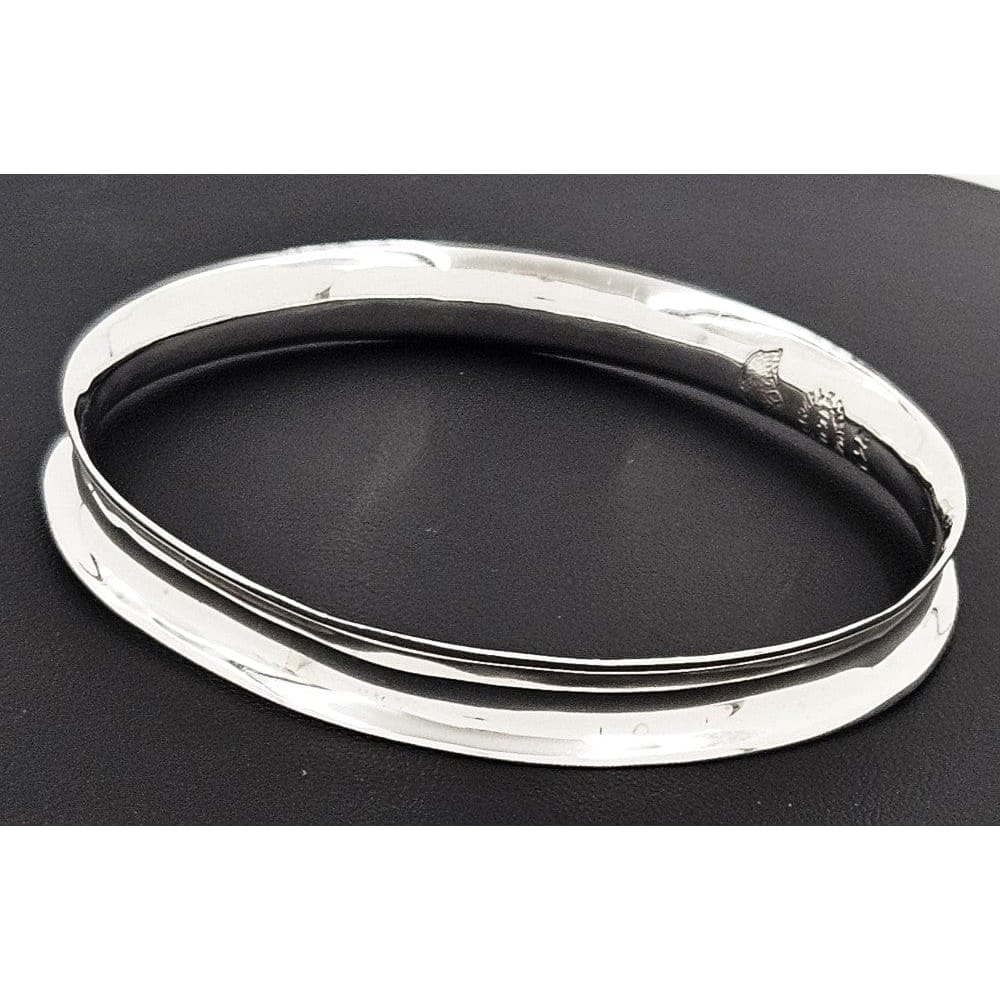 Antonio Pineda Taxco Jewelry Antonio Pineda Taxco Sterling Silver Modernist Bangle Bracelet Circa 1960s