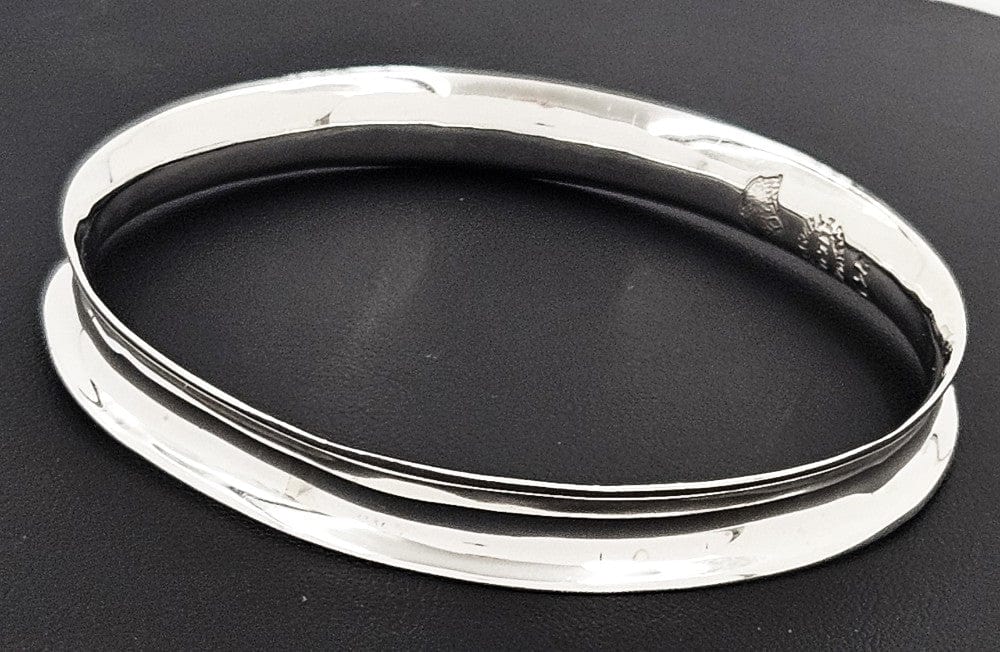 Antonio Pineda Taxco Jewelry Antonio Pineda Taxco Sterling Silver Modernist Bangle Bracelet Circa 1960s