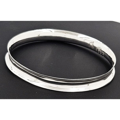 Antonio Pineda Taxco Jewelry Antonio Pineda Taxco Sterling Silver Modernist Bangle Bracelet Circa 1960s