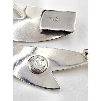 Arne Johansen Jewelry Arne Johansen Denmark Retro Modernist Sterling Silver Panel Link Bracelet 60s
