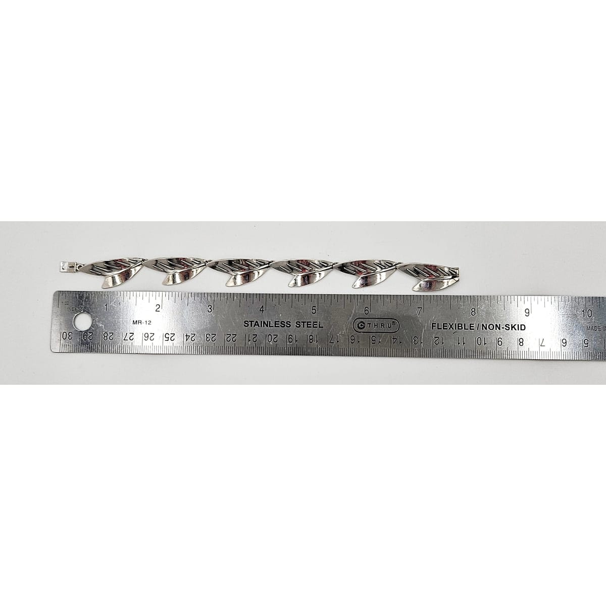 Arne Johansen Jewelry Arne Johansen Denmark Retro Modernist Sterling Silver Panel Link Bracelet 60s