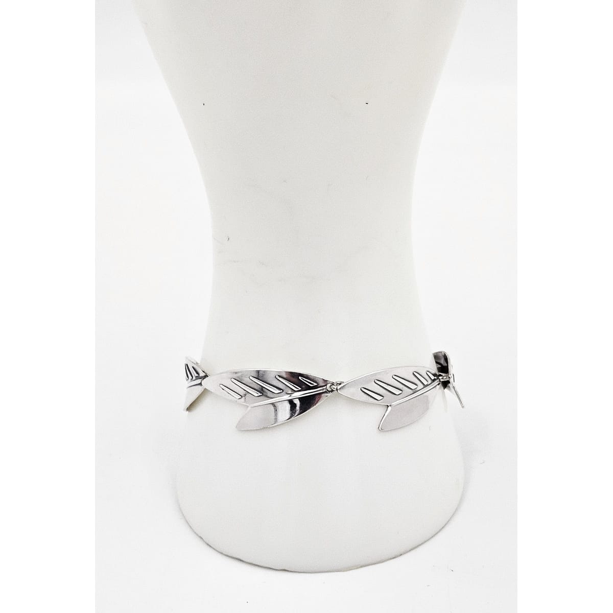 Arne Johansen Jewelry Arne Johansen Denmark Retro Modernist Sterling Silver Panel Link Bracelet 60s