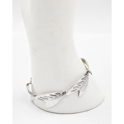 Arne Johansen Jewelry Arne Johansen Denmark Retro Modernist Sterling Silver Panel Link Bracelet 60s