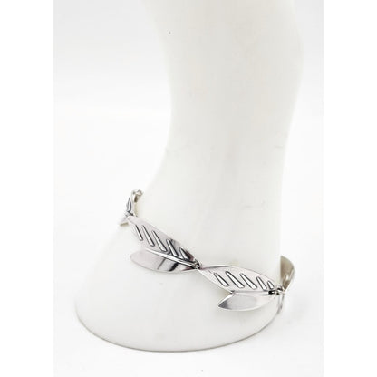 Arne Johansen Jewelry Arne Johansen Denmark Retro Modernist Sterling Silver Panel Link Bracelet 60s