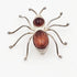 Artisan Brooch Jewelry Artisan Sterling Silver & Amber Spider Brooch
