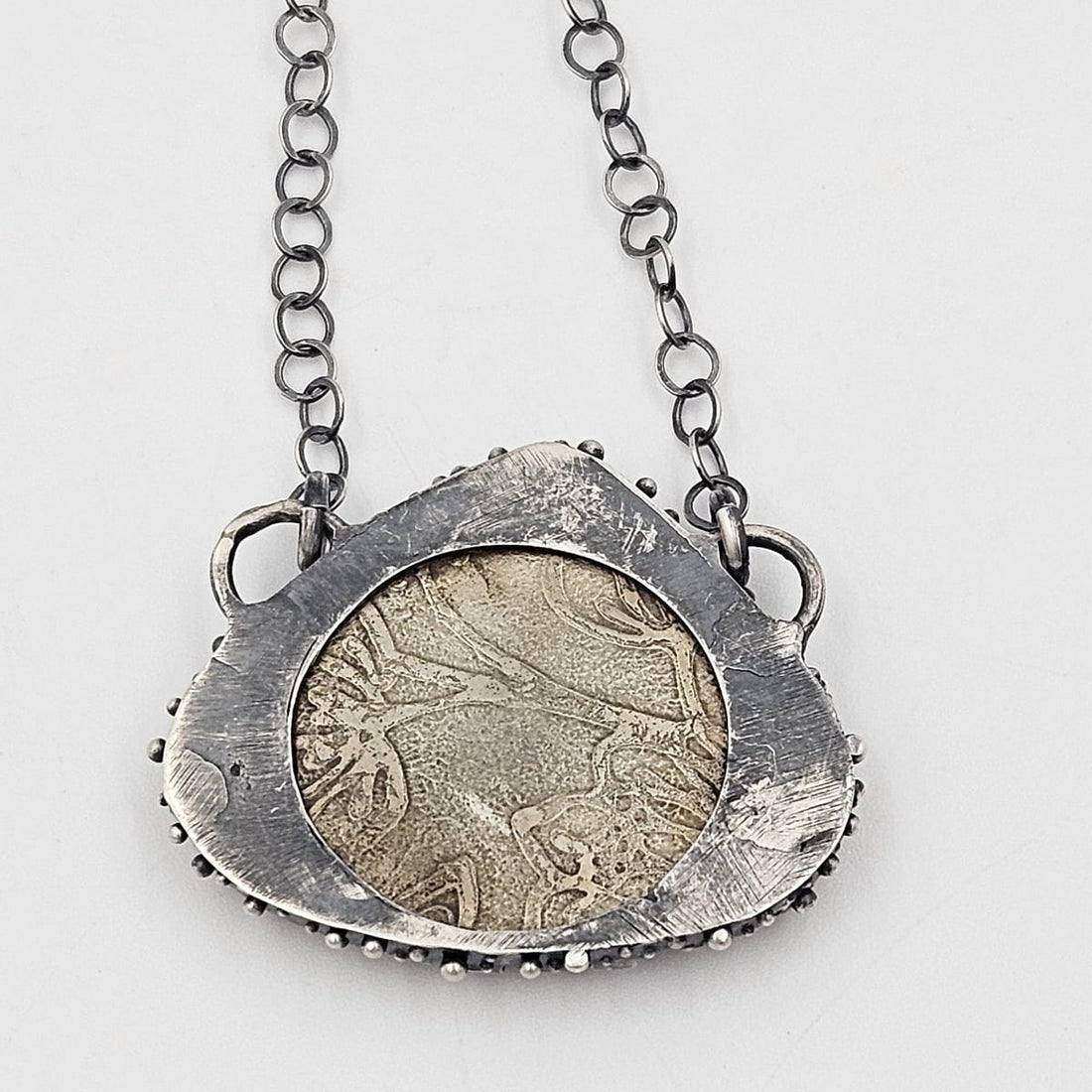 Artisan Signed Necklace Jewelry Artisan Signed Sterling &amp; Crazy Lace Agate Pendant Necklace