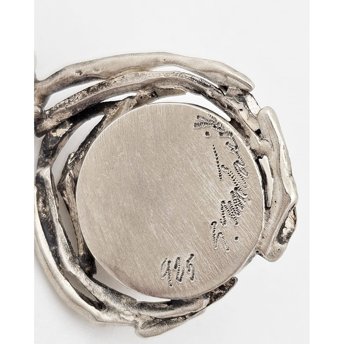 Artisan Signed Necklace Jewelry Artisan Signed Sterling &amp; Rose Quartz Pendant Necklace