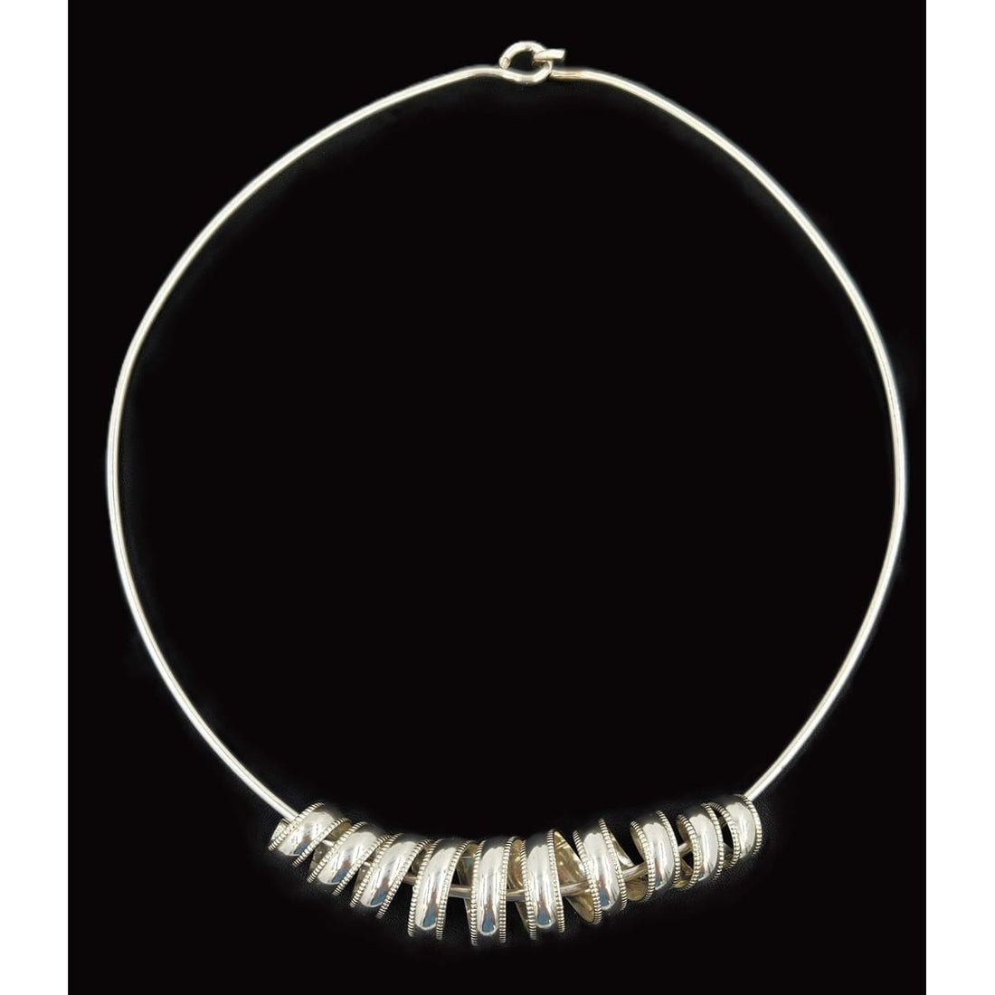 Artisan Signed Necklace Jewelry OOAK Designer Sterling Abstract Modernist Pendant Necklace