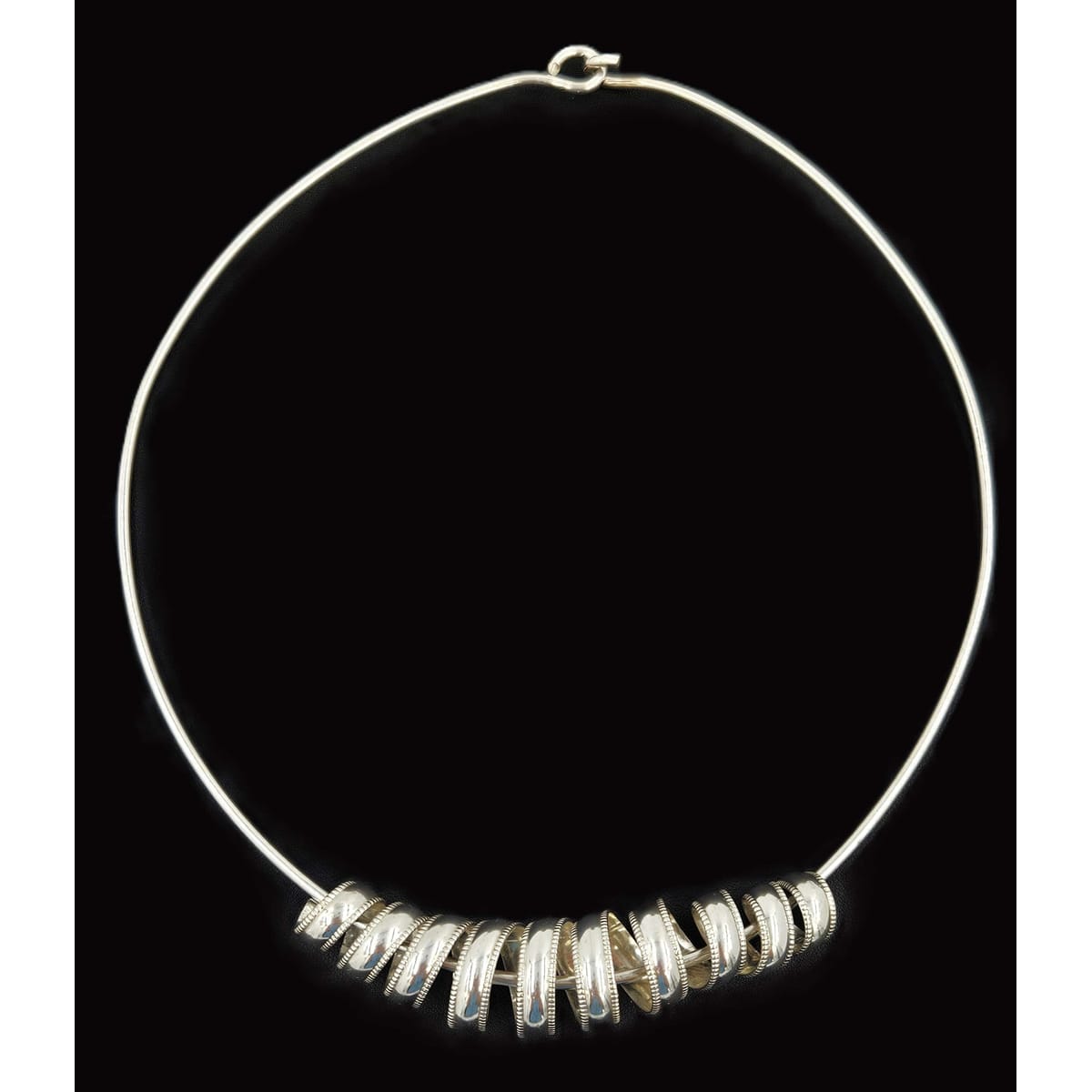Artisan Signed Necklace Jewelry OOAK Designer Sterling Abstract Modernist Pendant Necklace