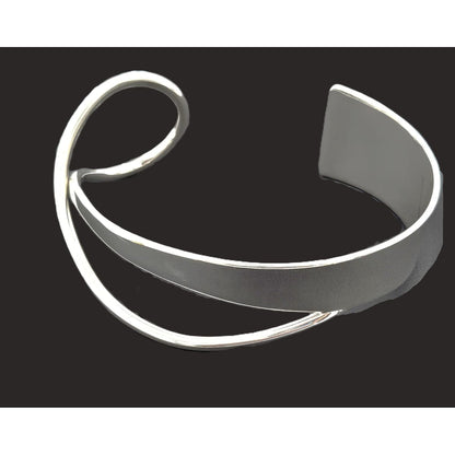 Artisan Sterling Bracelet Jewelry Artisan Signed Sterling Silver Modernist Cuff Bracelet