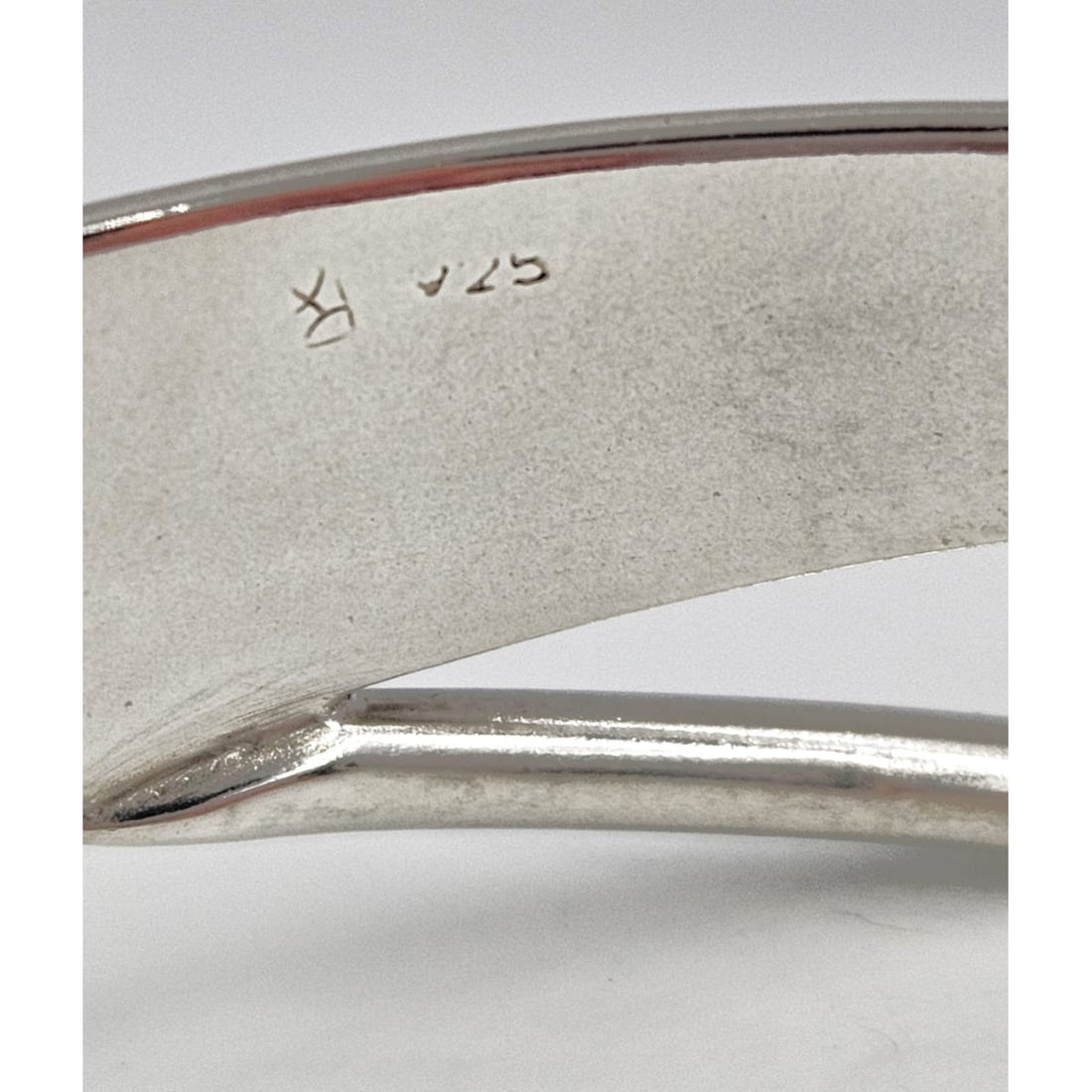 Artisan Sterling Bracelet Jewelry Artisan Signed Sterling Silver Modernist Cuff Bracelet