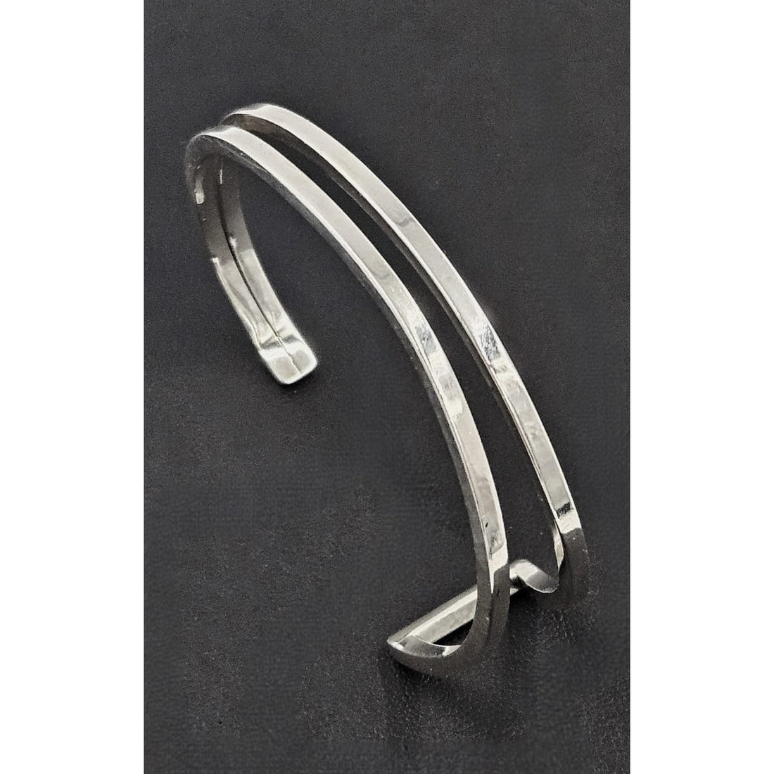 Artisan Sterling Modernist Bracelet Jewelry Vintage Artisan Made Solid Heavy Sterling Silver Modernist Cuff Bracelet