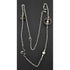 Artisan Sterling Modernist Necklace Jewelry Artisan Made Abstract Modernist Sterling Bead Disc & Pearl XL Station Necklace
