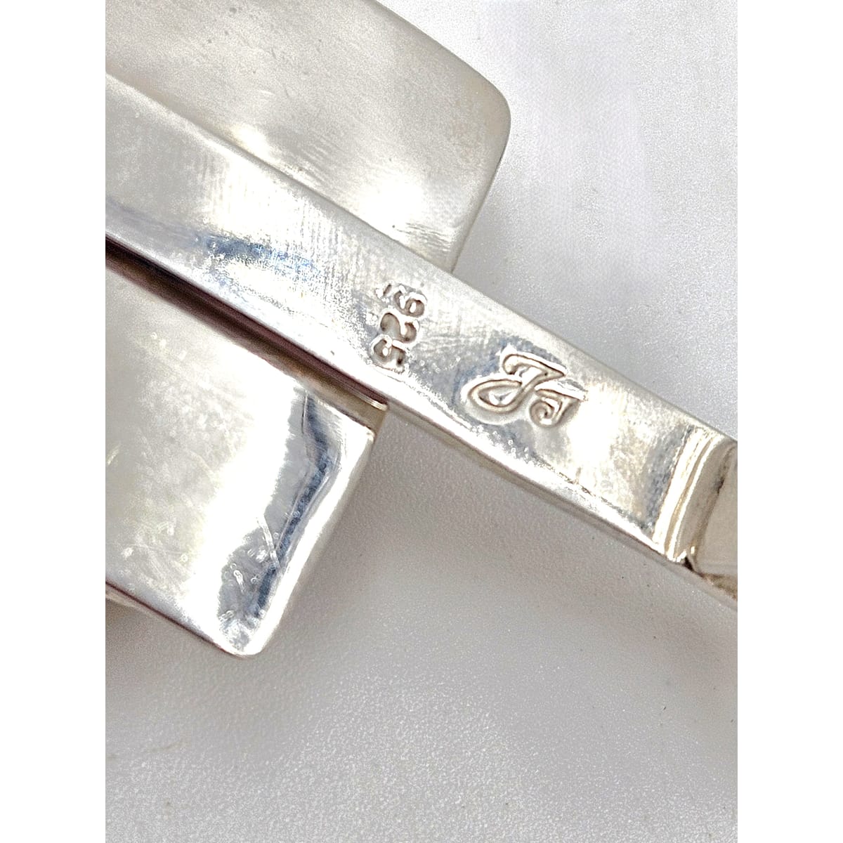 Artisan Sterling Necklace Jewelry .925 Signed Modernist Artisan Cultured Pearl Necklace 21.82 grams