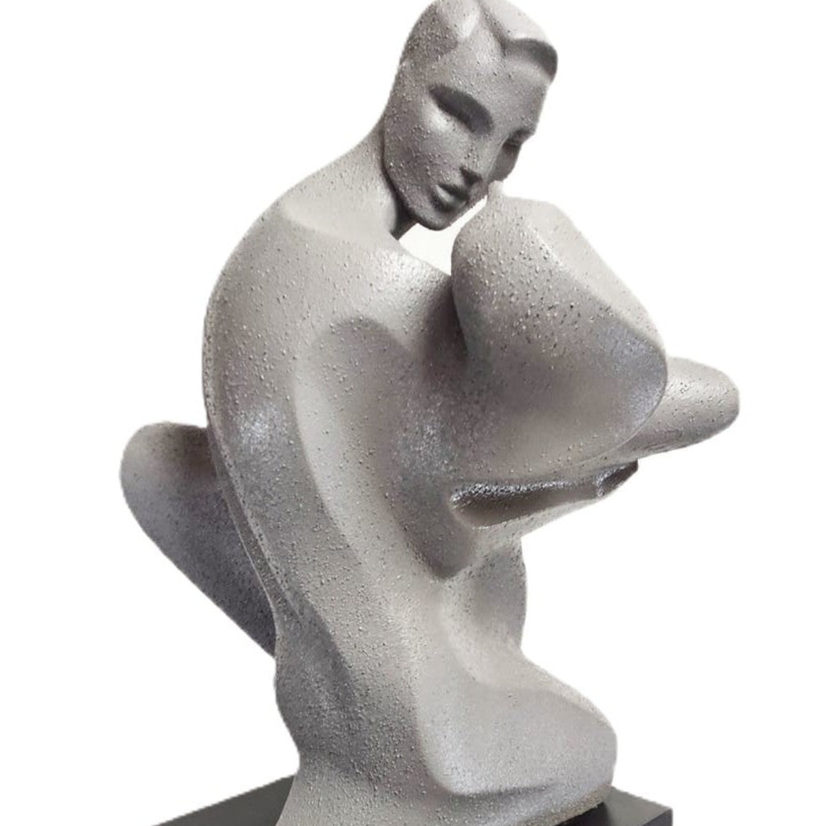 Austin Productions Sculpture Alexsander Danel For Austin Lovers Deco Modernist Huge Ceramic Sculpture 1990